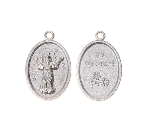 [24498] Medalla divino nino 403-1 25x16mm/NQ x 10unds