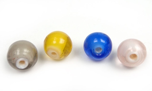 [24834] Vidrio hindú redondo 8mm varios colores x und