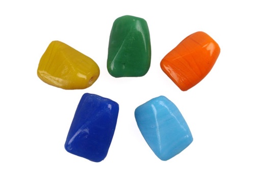 [24842] Vidrio hindu 635 varios colores x und