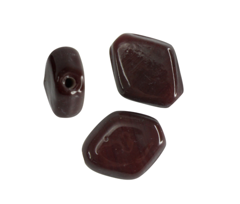 [24946] Vidrio hindu 3524 12x15mm color dark vino tinto 150 x und