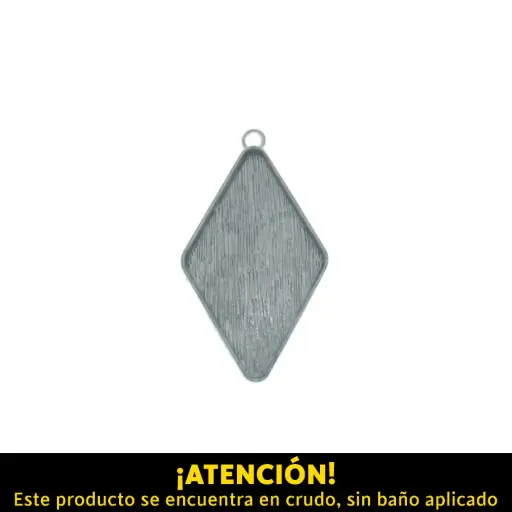 [24993] Pendiente rombo 67x38mm A-16530/R x und