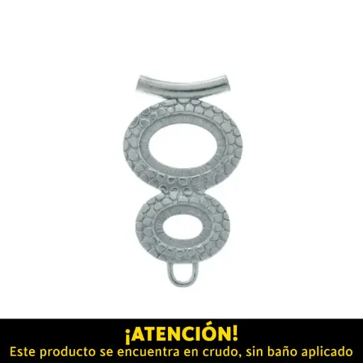 [25001] Pendiente oval 54x35mm A-16154/R x und