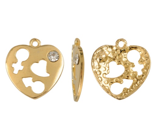 [25023] Herraje corazon simb sexual Z3891 20x22mm/dor x un