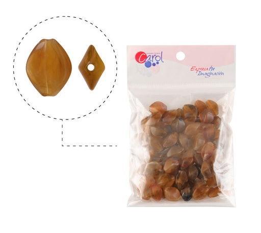 [26232] Acrilico oval 17x14mm AAB-51153-17 mocca E-13 x 50g(Aprox 68und)