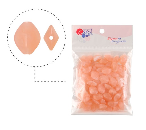 [26239] Acrilico oval 17x14mm AAB-51153-17 light peach C-28 x 50g(Aprox 68und)