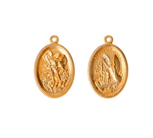 [26267] Medalla arcangel san miguel / angel de la guarda 391-2 16x25mm/golfi x und