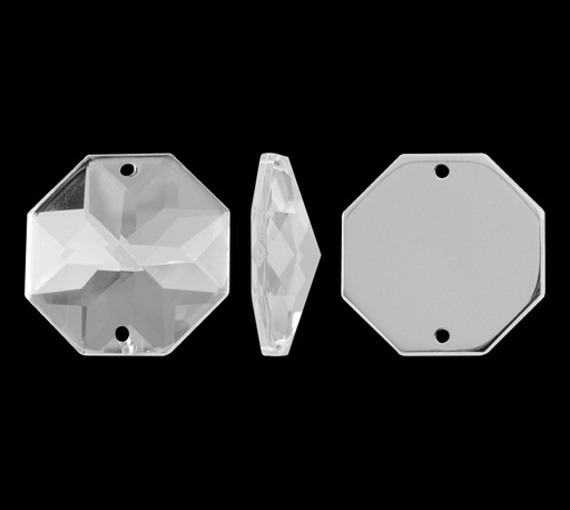 [28293] Piedra hilo B48 octagon plano 16mm crystal 2 x und
