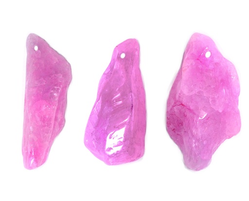 [29112] Pendiente irregular fuchsia x und