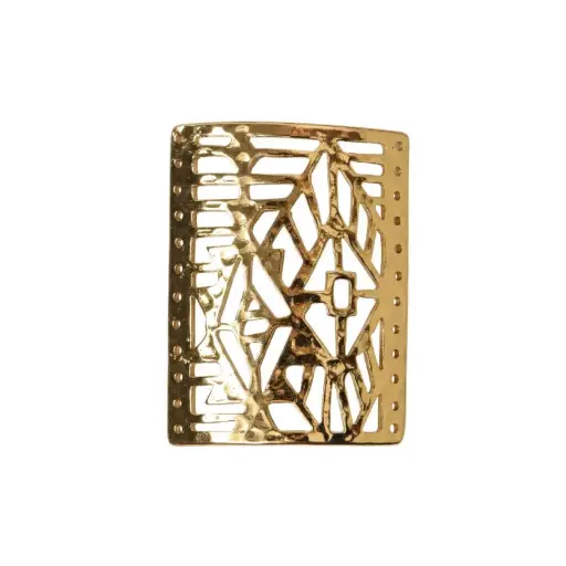 [29492] Placa Mishky Mali 3x4cm dorada