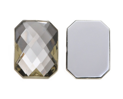 [30670] Acrilico K1037 octagon plano 15x21mm black diamond 19 x und