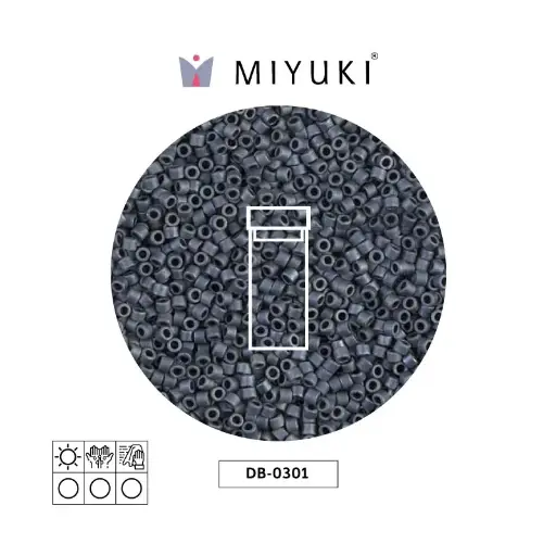 [31354] Miyuki delica 11/0 DB0301 mate gunmetal x 3g