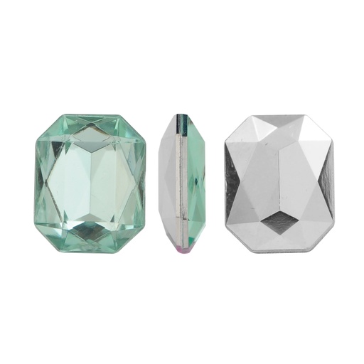 [11660] Acrilico K1012 octagon con cono 8x10mm crysolite 21 x und