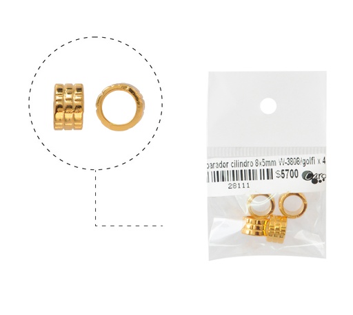 [28111] Separador cilindro 8x5mm W-3808/golfi x 4 und