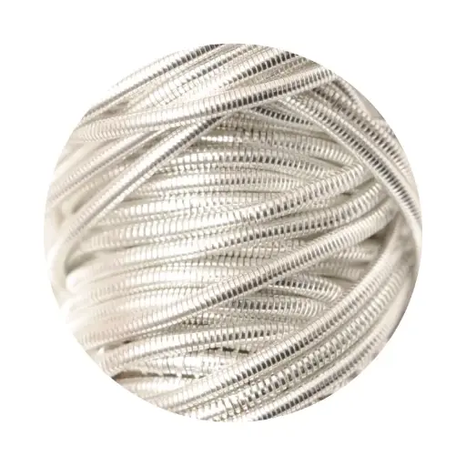 [17490] Alambre bullion - french wire 0.7mm silver x 5g