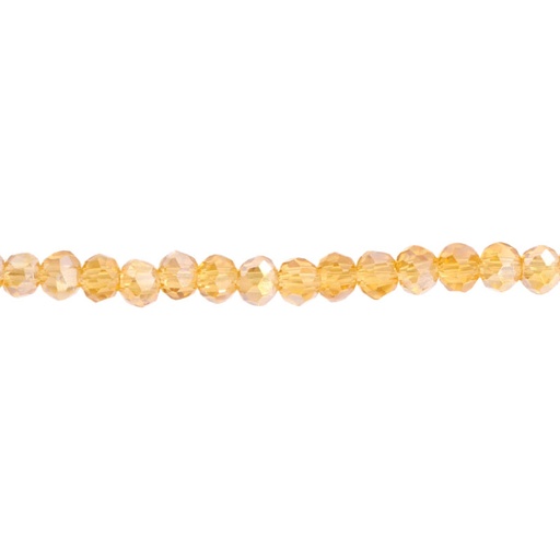 [13389] Murano rondela facetada 2mm smoked topaz 17AB x aprox 140unds