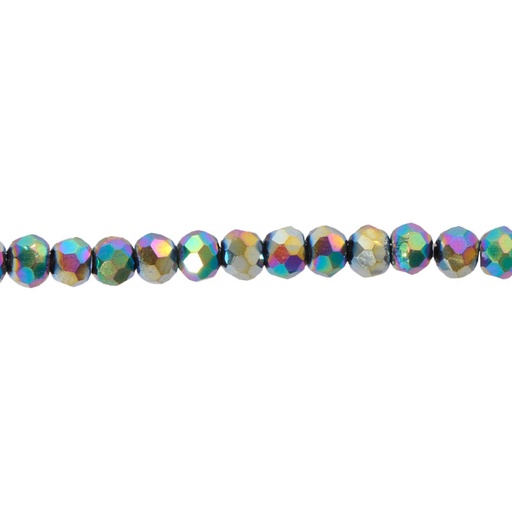 [29296] Murano rondela facetada 3mm vitrial medium 132  x 110unds