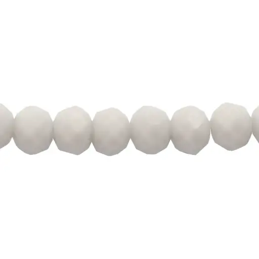 [12274] Murano rondela facetada 6mm light gray 55 x 82 unds