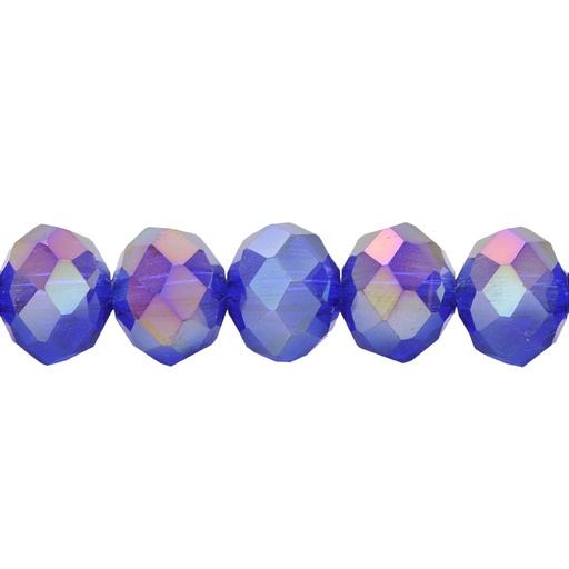 [14901] Murano rondela facetada 10mm capri blue 4AB x 70unds