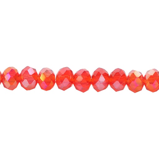 [22734] Murano rondela facetada 3mm light siam 37-1AB x aprox 109unds