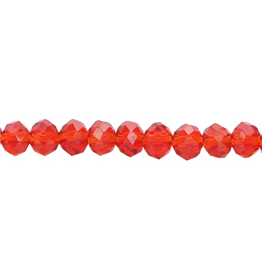 [22087] Murano rondela facetada 3mm light siam 28 x aprox 145unds