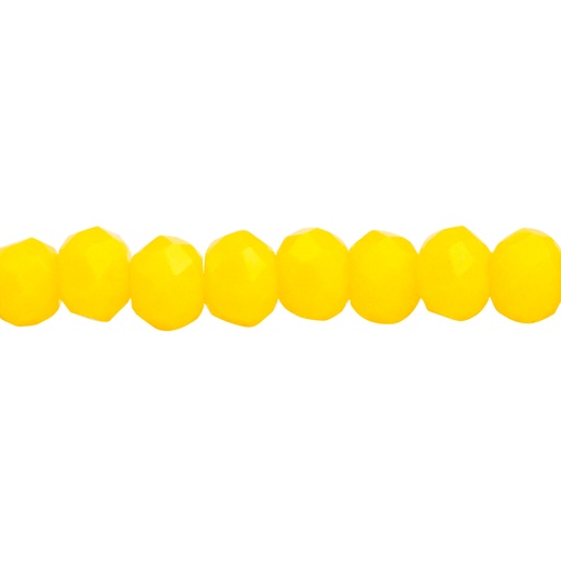 [22783] Murano rondela facetada 2mm amarillo solido 84 x 195unds