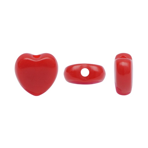 [16147] Acrilico 2468 corazon 10mm red coral x lb (1.700 unds)