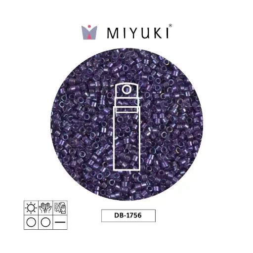[30593] Miyuki delica 11/0 DB1756 spkl morado forrado amethyst AB x 10g