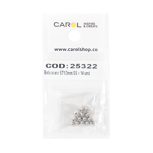 [25322] Balin acero ST1/3mm/SS x 14 und