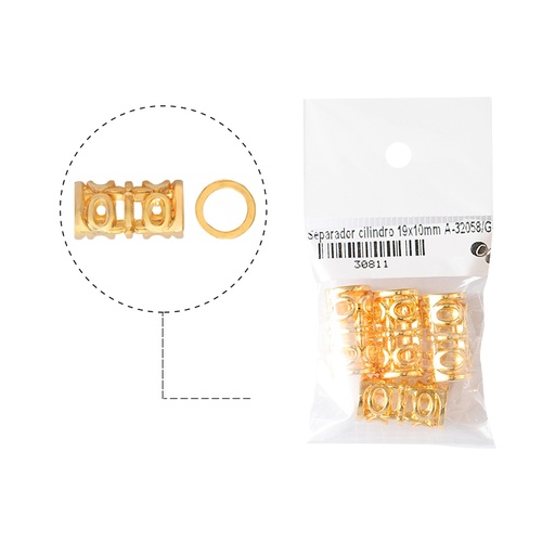 [30811] Separador cilindro 19x10mm A-32058/Golfi x 4unds