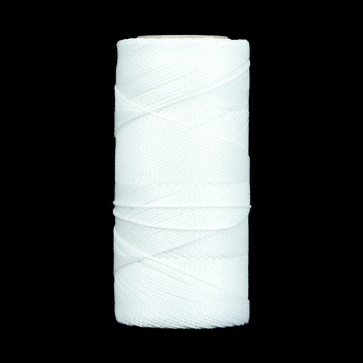 [20698] Cordon encerado linhasita 1mm blanco x 168m