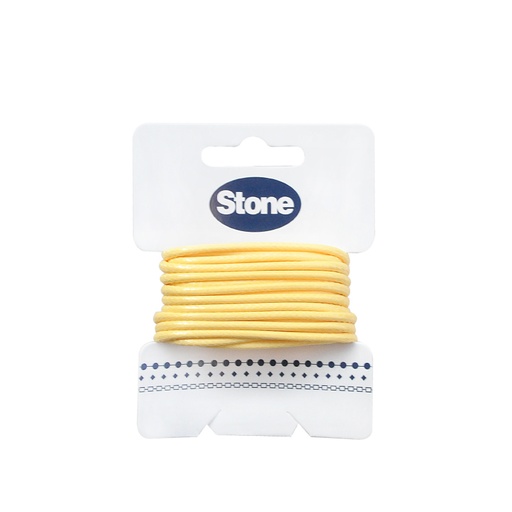 [20701] Cordon vibora 2mm amarillo x 3m