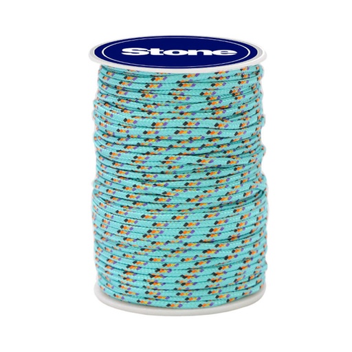 [20673] Cordon paracord 3mm aguamarina/varios #8 x rollo 50m