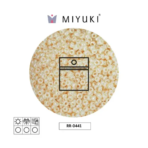 [22231] Mostacilla Miyuki rocalla 15/0 RR0441 opaco mocca latte brillo x 25g