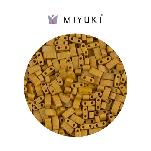 [14532] Miyuki half tila 5x2.3x1.9mm HTL2312 mate opaco mustard x 250G