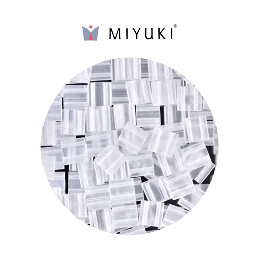 [21420] Miyuki tila 5x5x1.9mm TL0131F mate cristal x 50g
