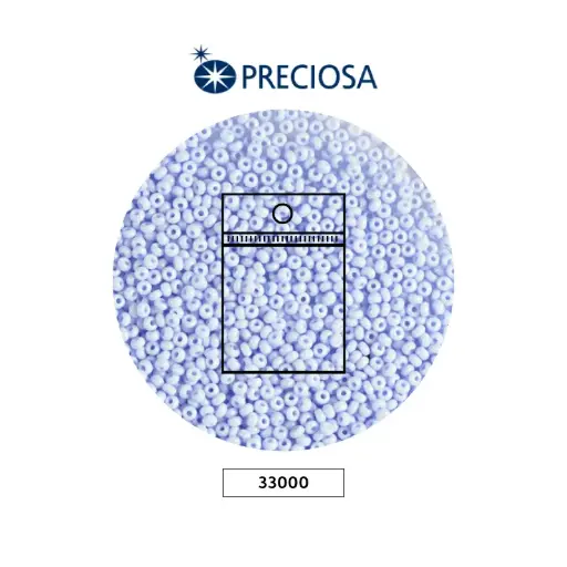[17835] Mostacilla checa preciosa 10/0 33000 OP azul claro x 50g
