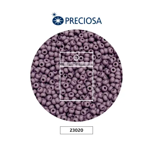 [25442] Mostacilla checa preciosa 8/0 3mm 23020 morado claro x50g