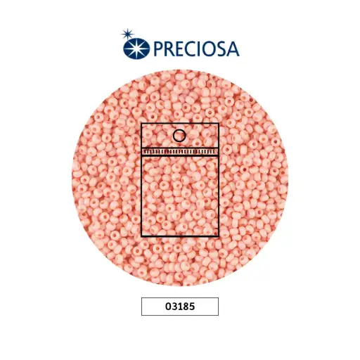 [28555] Mostacilla checa preciosa 2mm 03185  OP palo de rosa x 50g