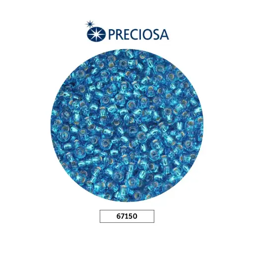 [12020] Mostacilla checa preciosa 2mm 67150 LP azul x 500g