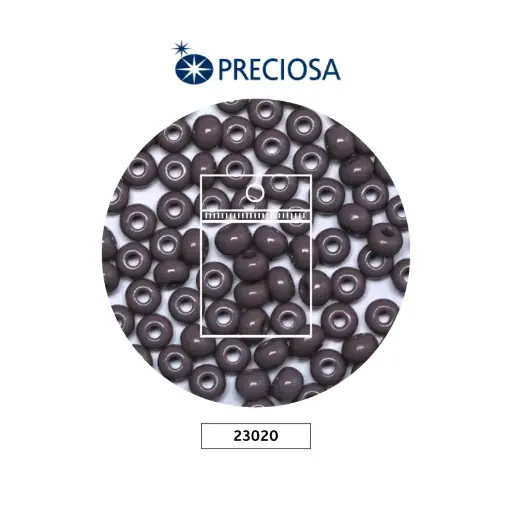 [25735] Mostacilla checa preciosa 4mm OP amatista x 50g