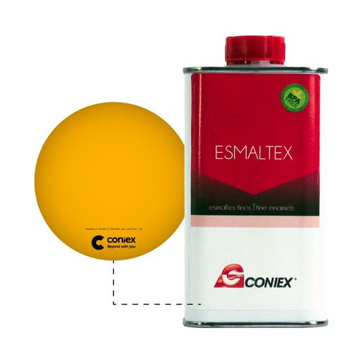 Resina Esmaltex Coniex 121 Amarillo Cromo x 250g