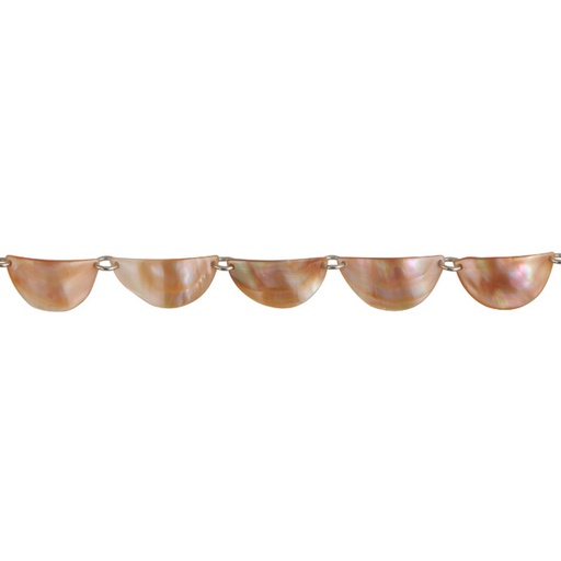 [18151] Sarta Madre perla media luna natural 20x30mm x 19unds