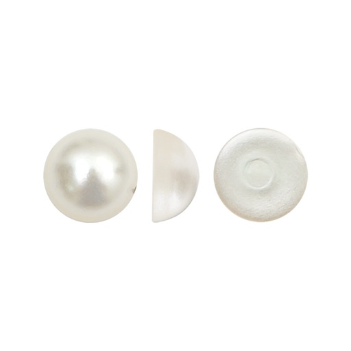 Media perla sintética base plana 1H 3mm cream A-03 x und