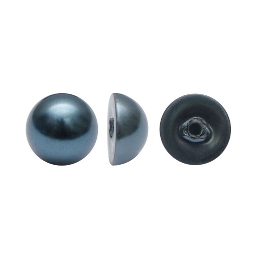[19832] Media perla sintetica base plana 1H 8mm night blue A-52 x und