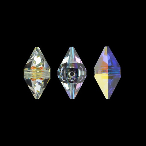 [18251] 5747 swarovski double spike crystal AB 16x8mm double spike x und