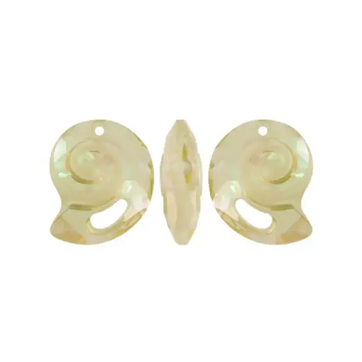 [26884] 6731 swarovski caracol  crystal luminous green  14mm x und
