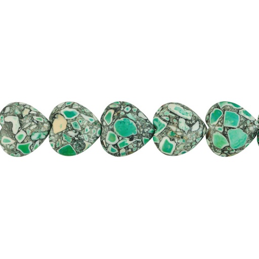 [19606] Sarta corazon 25mm THF-26 verde 2