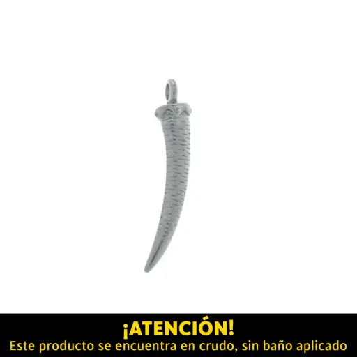 [10185] Pendiente colmillo 60x10mm A-12687/R x und