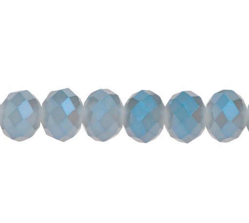 [11538] Murano rondela facetada 8mm opal gray 377 x 72und