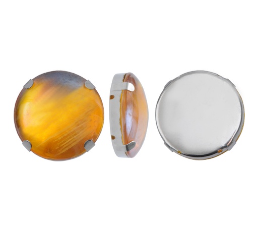 [12039] Acrilico redonda 30mm nq/amarillo x und